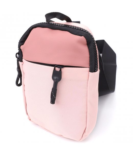Жіноча слінг сумка для подорожей з якісного текстилю Vintage sale_15154 Рожевий Жіноча слінг сумка для подорожей з якісного текстилю Vintage sale_15154 Рожевий