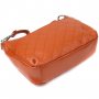 Женская сумка из натуральной кожи с двумя ремешками Vintage 22929 Рыжий