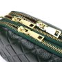 Кожаная сумка на три отделения для женщин Vintage 22893 Зеленый