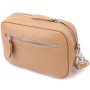 Женская сумка кросс-боди из натуральной кожи Vintage sale_15139 Бежевый Женская сумка кросс-боди из натуральной кожи Vintage sale_15139 Бежевый
