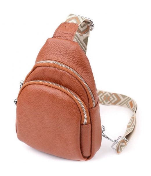 Жіноча шкіряна сумка Vintage 22938 Коричневий