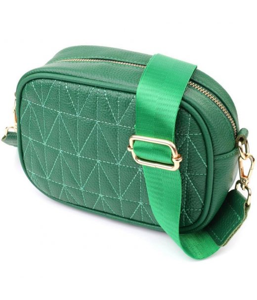 Сумка для женщин из натуральной кожи Vintage 22900 Зеленый