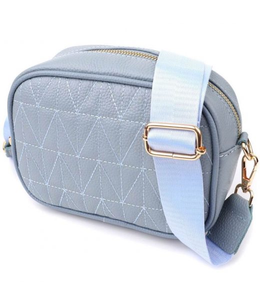 Сумка жіноча на кожен день з натуральної шкіри Vintage 22902 Сіро-блакитний Сумка жіноча на кожен день з натуральної шкіри Vintage 22902 Сіро-блакитний