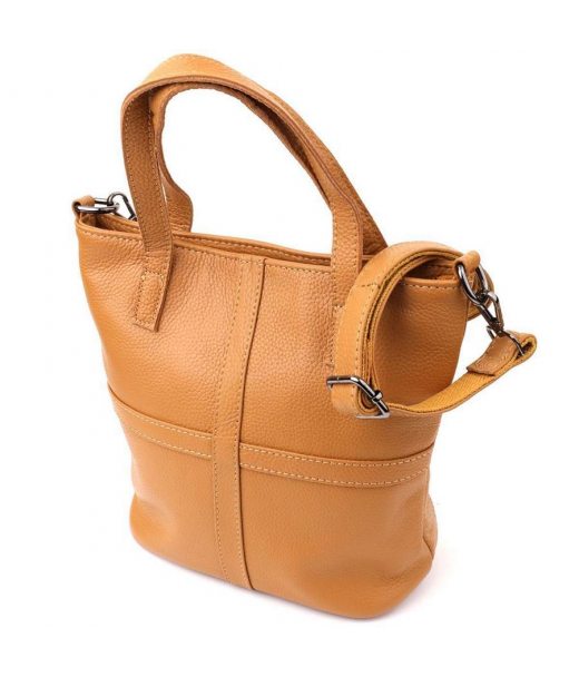 Жіноча сумка з натуральної шкіри Vintage 22994 Рудий