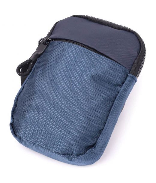 Чоловіча слінг сумка для подорожей з якісного текстилю Vintage 22870 Синій