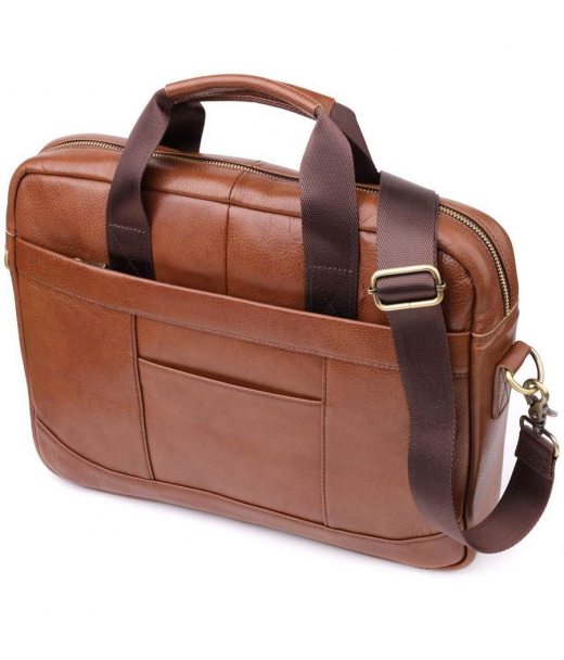 Мужской деловой портфель из натуральной кожи Vintage 23038 Коричневый Мужской деловой портфель из натуральной кожи Vintage 23038 Коричневый