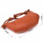 Полукруглая женская сумка из натуральной кожи Vintage 22934 Коричневый