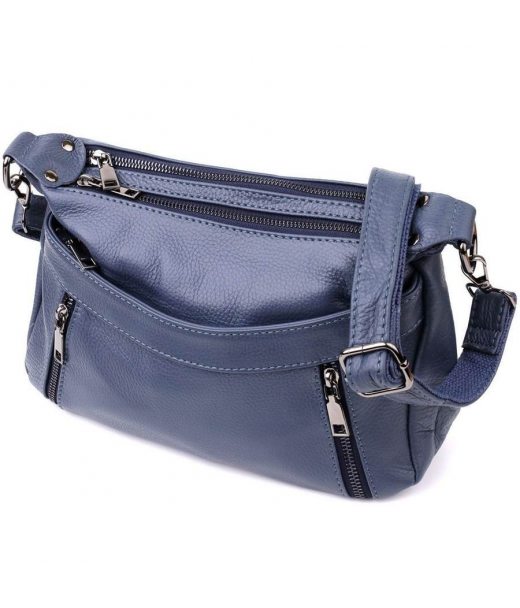 Женская сумка из натуральной кожи Vintage 23019 Синий