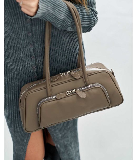 Кожаная женская сумка «Alexa»  кофейная WeLassie