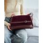 Женская сумочка «Лилит» совставкой натуральный замш бордовая WeLassie дешево