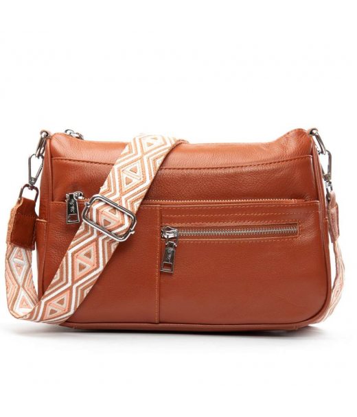 Сумка Шкіряна Жіноча Класична ALEX RAI 2041-9 camel