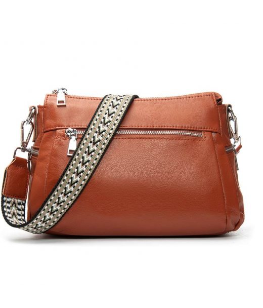 Сумка Шкіряна Жіноча Класична ALEX RAI 2048-9 camel