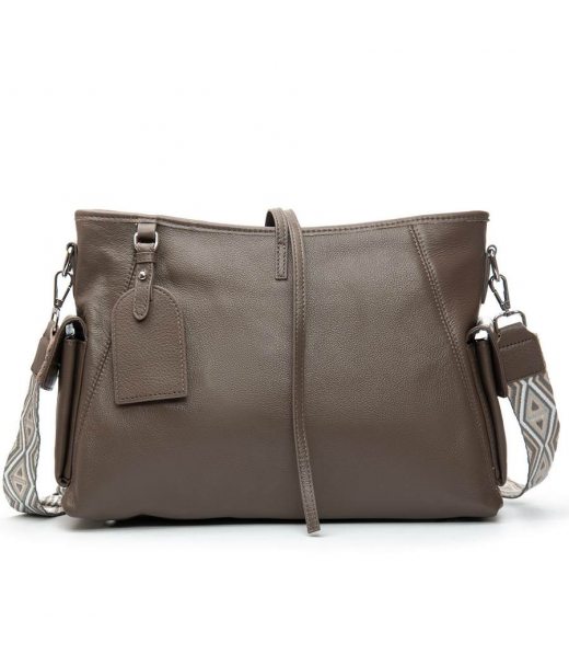 Сумка Шкіряна Жіноча Класична ALEX RAI 91008-9 khaki