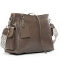 Сумка Шкіряна Жіноча Класична ALEX RAI 91008-9 khaki Сумка Шкіряна Жіноча Класична ALEX RAI 91008-9 khaki