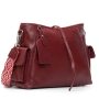 Сумка Шкіряна Жіноча Класична ALEX RAI 91008-9 bordo