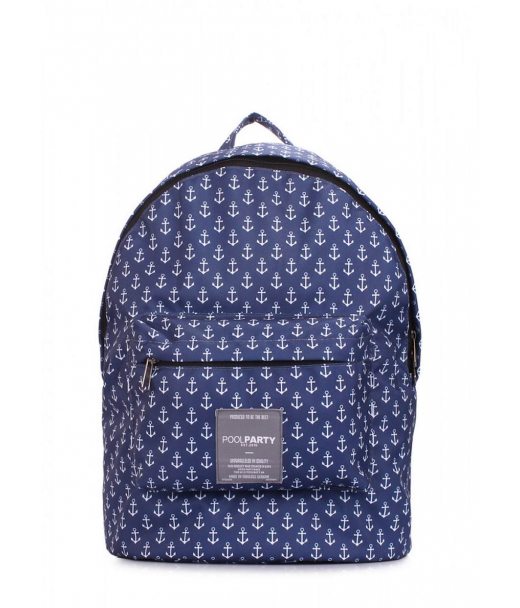 Міський рюкзак POOLPARTY з якорями (backpack-anchors)