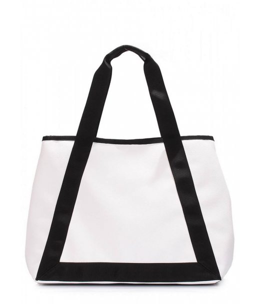 Белая повседневная сумка POOLPARTY Laguna из искусственной кожи (laguna-pu-white)