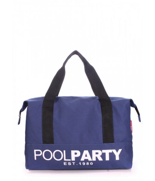 Коттоновая сумка POOLPARTY Universal синяя (pool-12-darkblue)