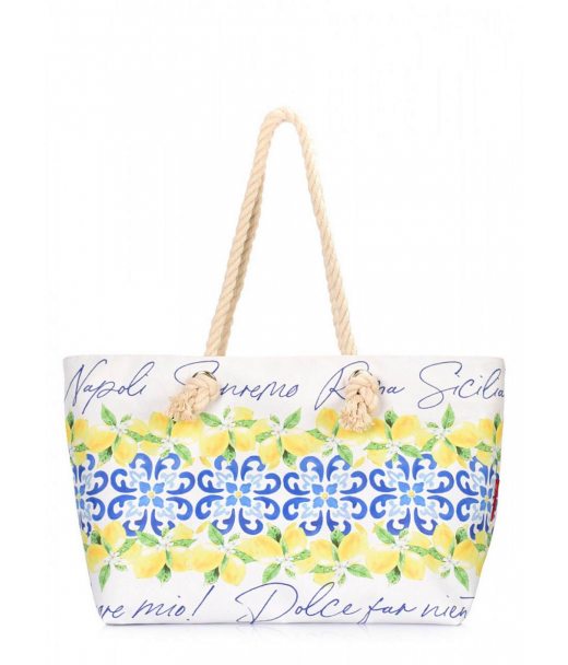 Летняя сумка POOLPARTY Bella с итальянским орнаментом (bella-majolica)