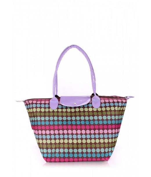 Сумка POOLPARTY в горошек с клапаном (pool80-dots)