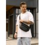 Чоловіча сумка на пояс бананка Sambag Tirso Max чорна