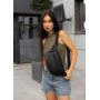 Жіноча сумка на пояс бананка Sambag Tirso Max чорна Жіноча сумка на пояс бананка Sambag Tirso Max чорна