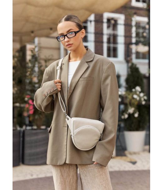 Жіноча кроссбоді сумка бананка Sambag Sofi сіра Жіноча кроссбоді сумка бананка Sambag Sofi сіра