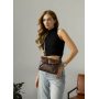 Жіноча сумка через плече Sambag Rose шоколадна