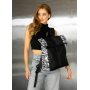 Женский рюкзак Sambag Roll Top One черный принт "Zebra" Женский рюкзак Sambag Roll Top One черный принт "Zebra"