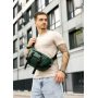 Велика чоловіча поясна сумка бананка Sambag DynamicDart зелена