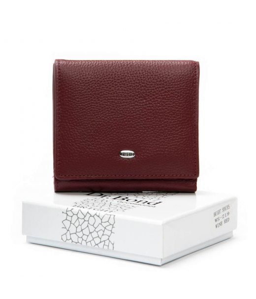 Гаманець Bright Жіноча шкіра DR. BOND WS-219 wine red Гаманець Bright Жіноча шкіра DR. BOND WS-219 wine red