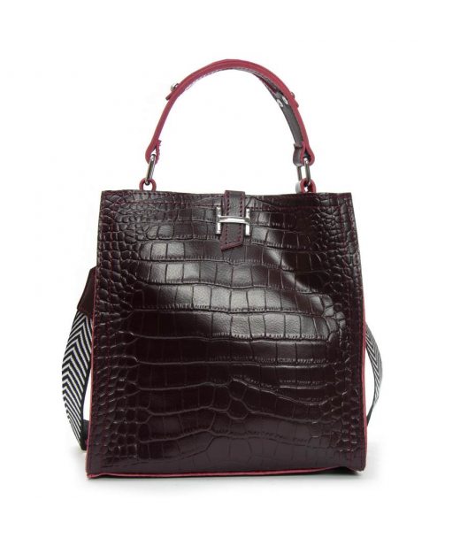 Сумка Шкіряна Жіноча Класична ALEX RAI 9701 bordo Сумка Шкіряна Жіноча Класична ALEX RAI 9701 bordo