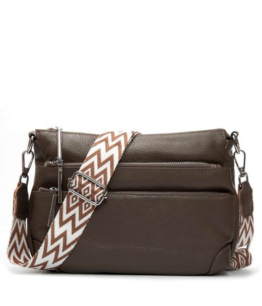 Сумка Шкіряна Жіноча Класична ALEX RAI 8269 dark khaki Сумка Шкіряна Жіноча Класична ALEX RAI 8269 dark khaki