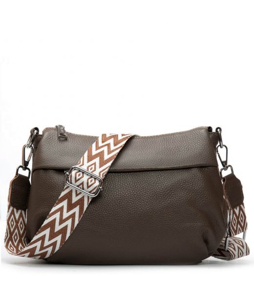 Сумка Шкіряна Жіноча Класична ALEX RAI 6001 dark khaki Сумка Шкіряна Жіноча Класична ALEX RAI 6001 dark khaki