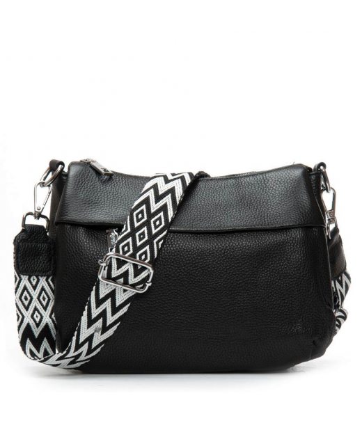 Сумка Шкіряна Жіноча Класична ALEX RAI 6001 black Сумка Шкіряна Жіноча Класична ALEX RAI 6001 black