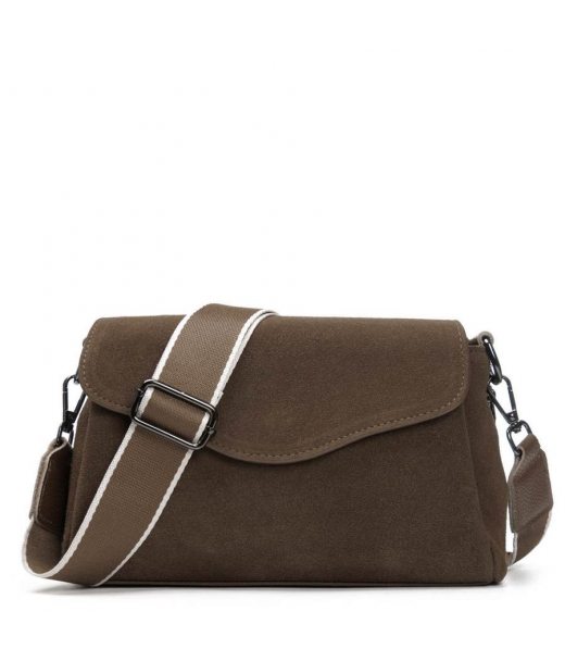 Сумка Женская Классическая замш ALEX RAI 99118 khaki Сумка Женская Классическая замш ALEX RAI 99118 khaki