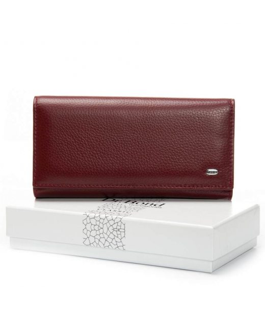 Гаманець Шкіряний Жіночий Classic DR. BOND W46-2 wine red Гаманець Шкіряний Жіночий Classic DR. BOND W46-2 wine red