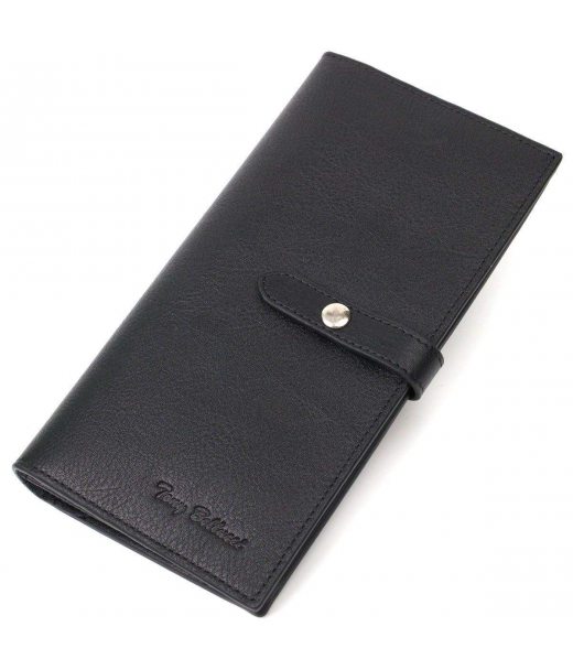Жіночий тонкий гаманець з натуральної шкіри Tony Bellucci 22036 Чорний Жіночий тонкий гаманець з натуральної шкіри Tony Bellucci 22036 Чорний
