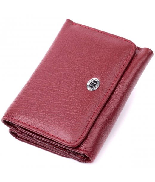 Жіночий гаманець горизонтального типу з натуральної шкіри ST Leather 19479 Бордовий