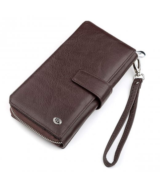 Гаманець жіночий ST Leather 18457 (SТ228) з натуральної шкіри Коричневий