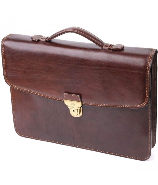 Чоловічий портфель з натуральної шкіри Tony Perotti 20896_1 (8091 moro) Коричневий