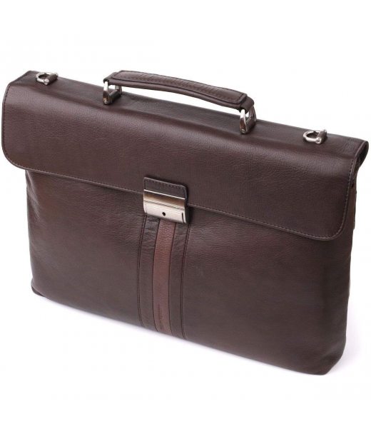 Стильная мужская сумка для ноутбука из натуральной кожи Tony Perotti 20903_1 (9514 moro) Коричневый