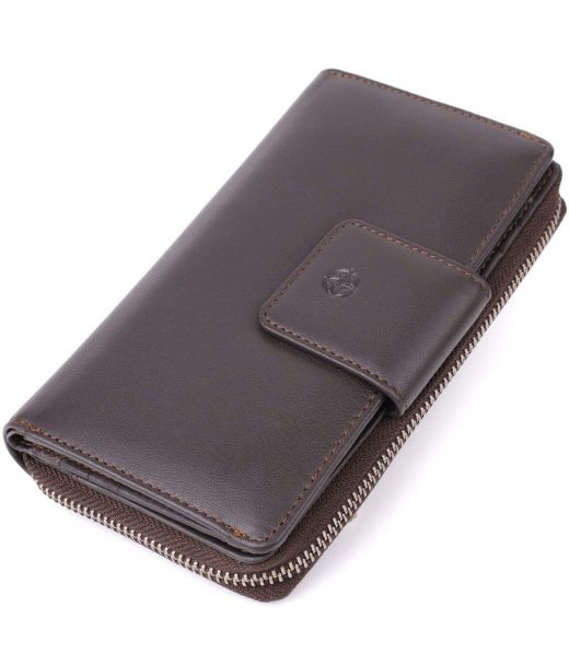 Стильний жіночий вертикальний гаманець із натуральної шкіри Tony Perotti 20878_1 (5084 moro) Коричневий Стильний жіночий вертикальний гаманець із натуральної шкіри Tony Perotti 20878_1 (5084 moro) Коричневий