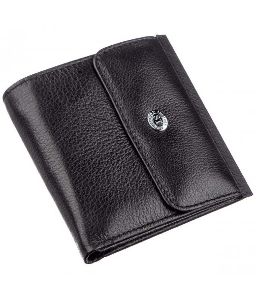 Жіночий гаманець з монетницьою ST Leather 18919 Чорний