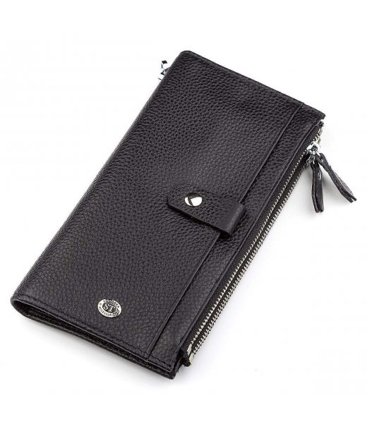 Гаманець ST Leather 18383 (ST420) надійний Чорний