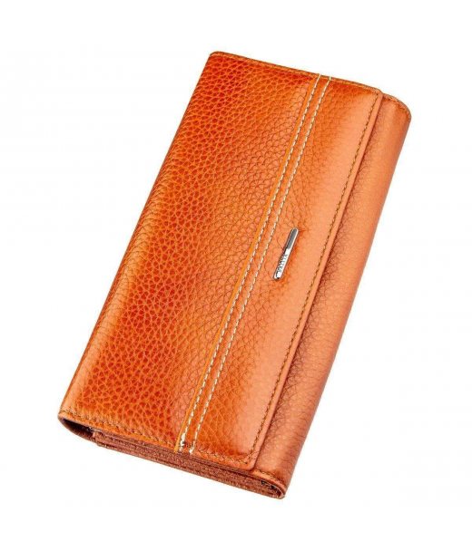 Гаманець горизонтальний жіночий шкіряний BALIYA 18980 Помаранчевий Гаманець горизонтальний жіночий шкіряний BALIYA 18980 Помаранчевий