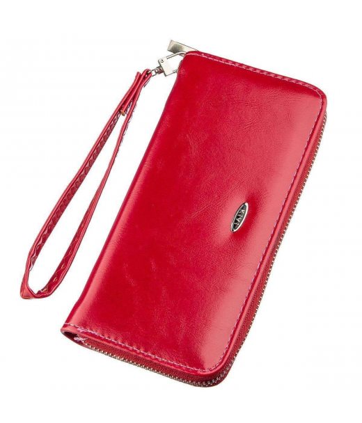 Гаманець жіночий на одну блискавку з екошкіри гладкий KIVI 19037 Рожевий Гаманець жіночий на одну блискавку з екошкіри гладкий KIVI 19037 Рожевий