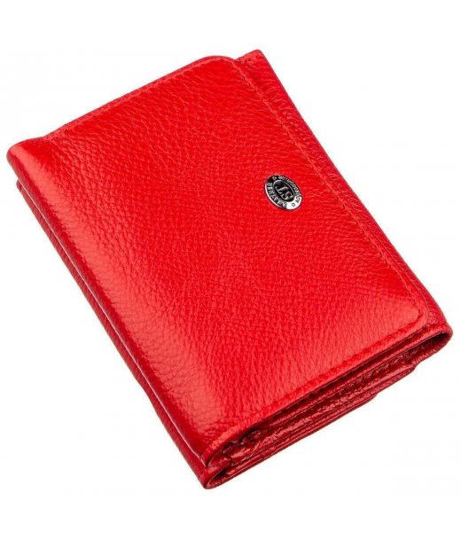 Яскравий компактний жіночий гаманець ST Leather 18892 Червоний