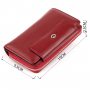 Гаманець зі шкіри на клямці ST Leather 19341 Бордовий