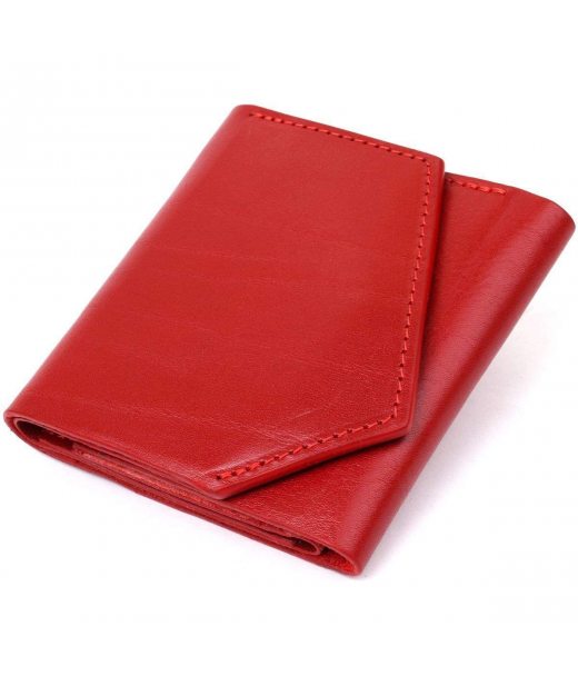 Жіночий шкіряний гаманець GRANDE PELLE 11365 Червоний